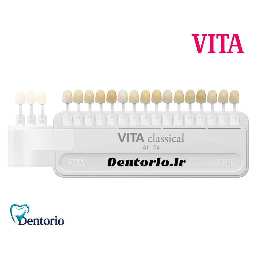 نمونه رنگ همراه با بلیچ vita zahnfabrik